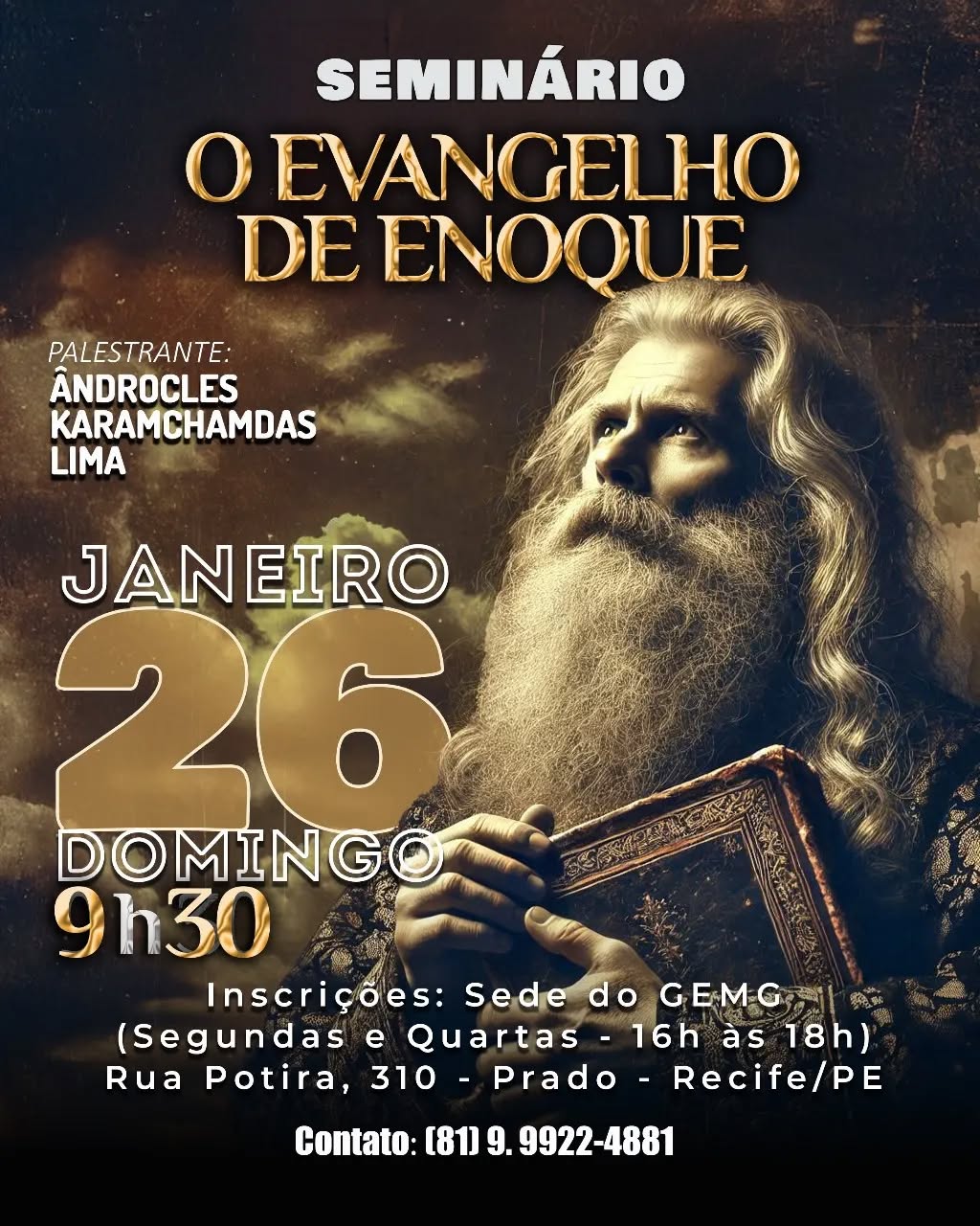 Divulgação do seminário O Evangelho de Enoque